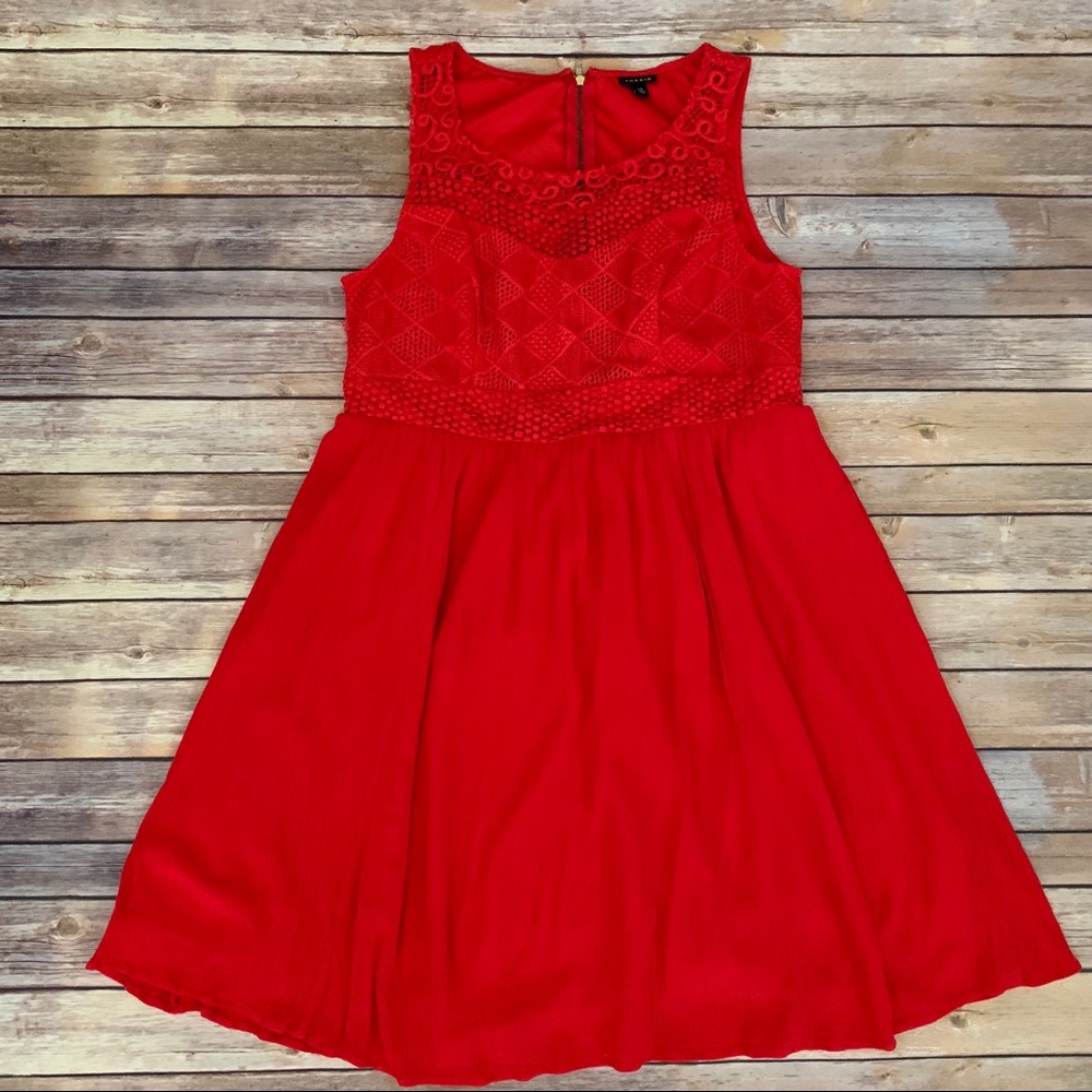 Torrid Orange Crochet Dress Sz 18
